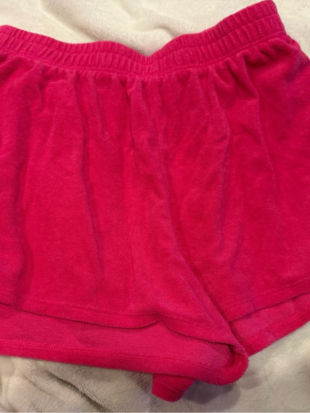 No Boundaries Hot Pink Terry Lounge Shorts